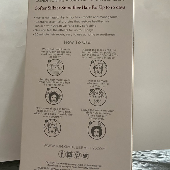 Pink Paper Hair Mask - Picture 4 of 5